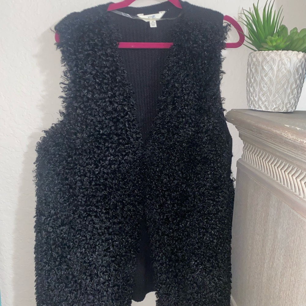 Faux fur vest